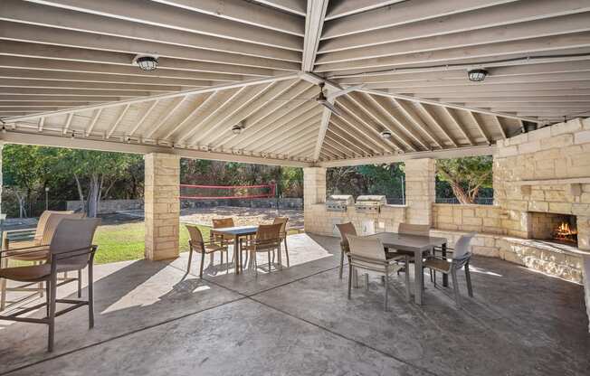 Poolside Patio with Outdoor TVs | River Stone Ranch