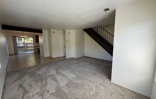 Large Two Story Condo with Two Car Detached Garage and Water/Trash Included