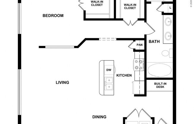 1 bed, 1 bath, 926 sqft, $1,170