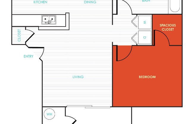 1 bed, 1 bath, 718 sqft, $1,365