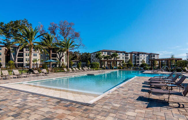 Pool Area at The Oasis at Lake Bennet, Florida, 34761