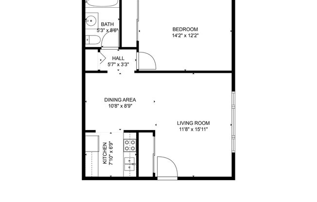 1 bed, 1 bath, 660 sqft, $1,395, Unit 329-03 Kimbell