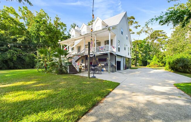 Private Furnished Riverfront Estate with Dock & Guest Apartment