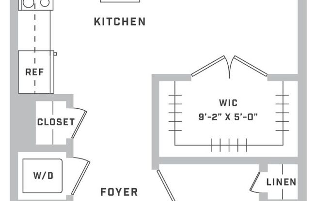 Studio, 1 bath, 491 sqft, $1,995, Unit 26-536