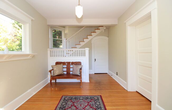 Historic Irvington Full Main Floor 2 Bed/1 Bath with 2 Decks Private Decks and Fireplace