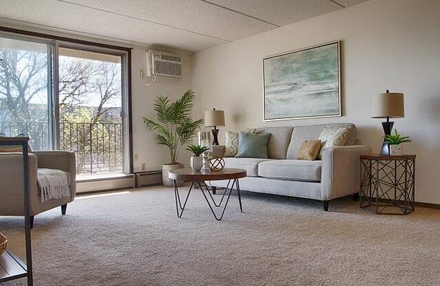 Living Room at Knollwood Towers West  Apartments, Hopkins, 55343