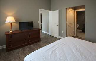 Master Bedroom at The Residences At Hanna Apartments, Cleveland