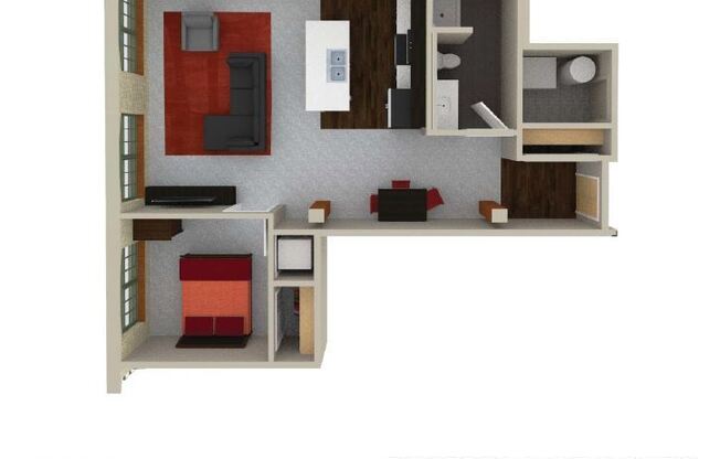 1 bed, 1 bath, 820 sqft, $1,875, Unit 505