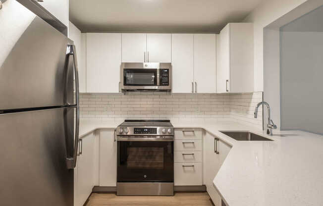 Kitchen with Stainless Steel Appliances