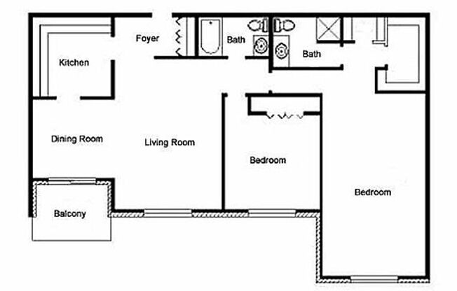 2 beds, 2 baths, 1,150 sqft, $2,050, Unit 65-B16