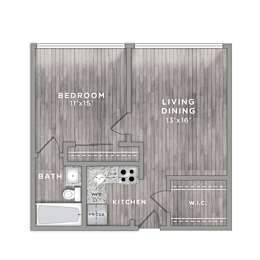 1 bed, 1 bath, 530 sqft, $1,173