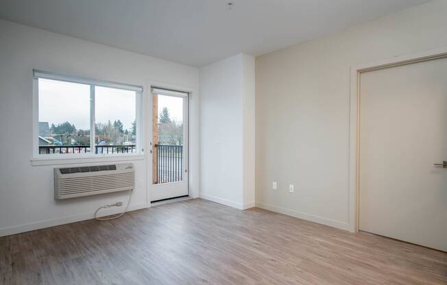 The Byway | #201 Spacious Living and Dining Area with Light Filled Windows