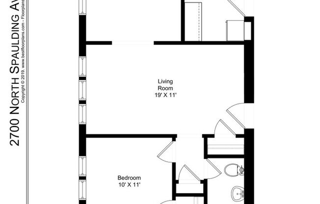 1 bed, 1 bath, 709 sqft, $2,295, Unit 2700-3DD