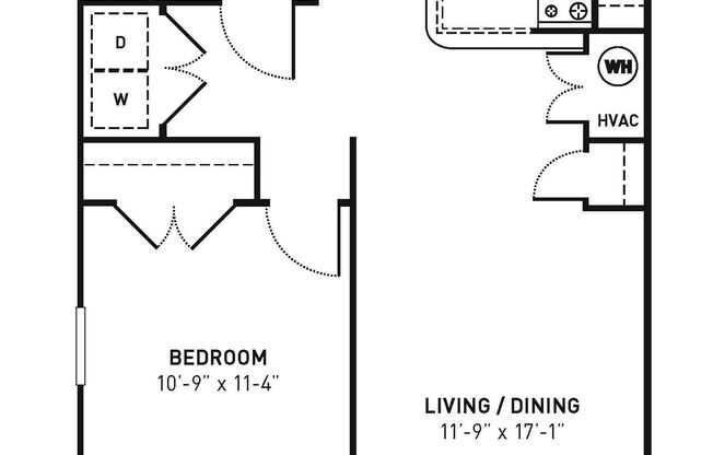1 bed, 1 bath, 751 sqft, $1,050