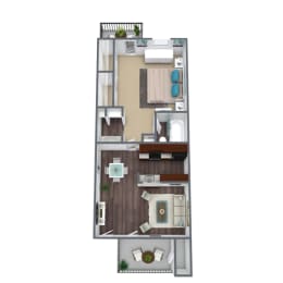 1 bed, 1 bath, 585 sqft, $1,247