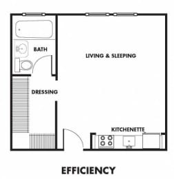Studio, 1 bath, 300 sqft, $1,148