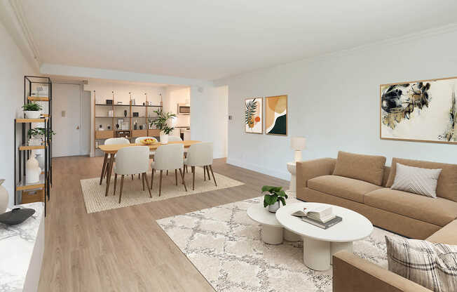 Living Room with Hard Surface Flooring