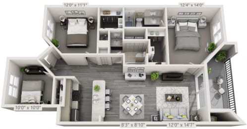 3 beds, 2 baths, 1,223 sqft, $2,931