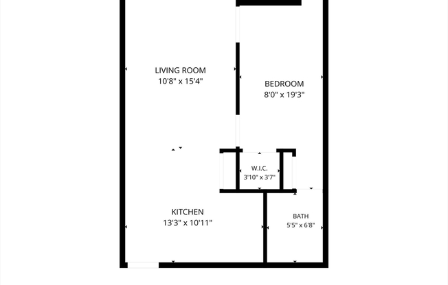 1 bed, 1 bath, 498 sqft, $3,300, Unit 302