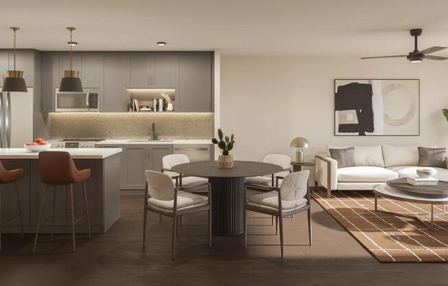 At Modera Reserve choose from 1-, 2-, and 3-bedroom homes with den, loft, and penthouse layouts.