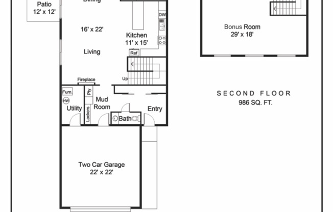 2 beds, 2.5 baths, 2,494 sqft, $2,765, Unit 445