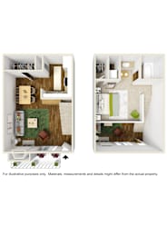 1 bed, 1 bath, 708 sqft, $948