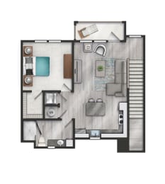 1 bed, 1 bath, 794 sqft, $1,745