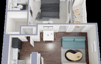 1 bed, 1 bath, 533 sqft, $925