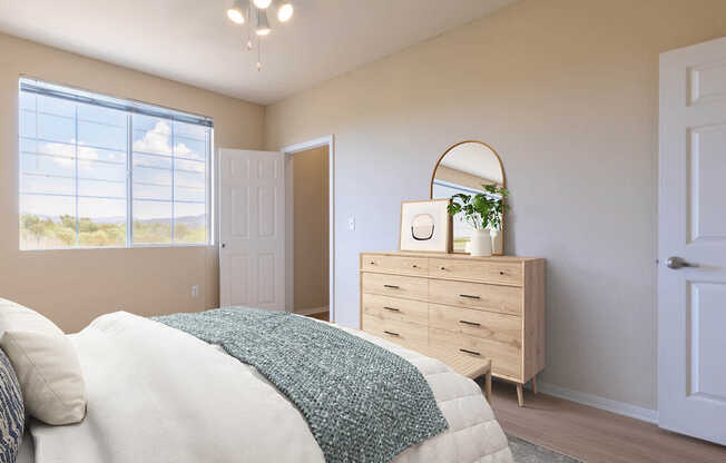 Bedroom with Hard Surface Flooring