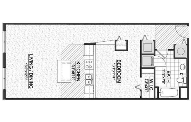1 bed, 1 bath, 833 sqft, $1,595, Unit 407