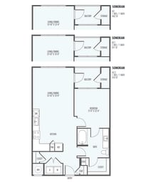 1 bed, 1 bath, 802 sqft, $1,615