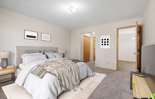 Bedroom with Plush Carpeting