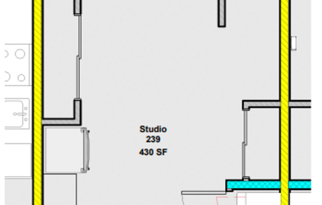 Studio, 1 bath, 389 sqft, $1,325