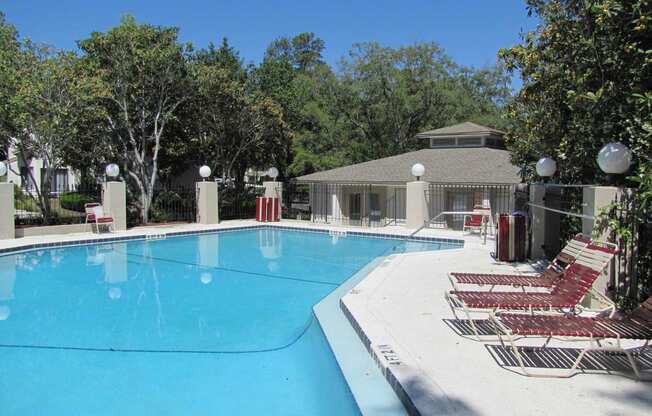 Pool view at Laurel Grove Apartment Homes, Orange Park