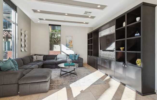 resident clubhouse at Ontario Town Square Apartments and Townhomes