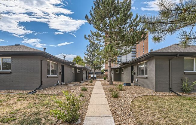 Hale neighborhood duplex w/large patio for entertaining and relaxing.