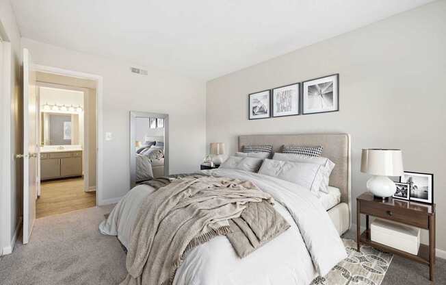 Bedroom with Plush Carpeting