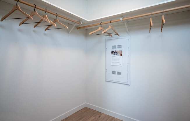 The Byway | Model #105 Large Closet Area off Primary Bedroom