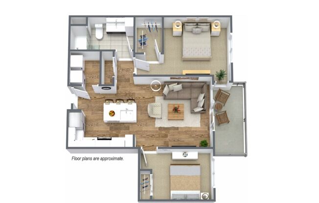 1 bed, 1 bath, 954 sqft, $2,045, Unit 206E