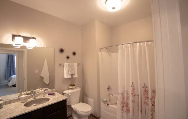 Every apartment at Penstock Quarter enjoys a spacious bathroom. Select units available with stand up showers.