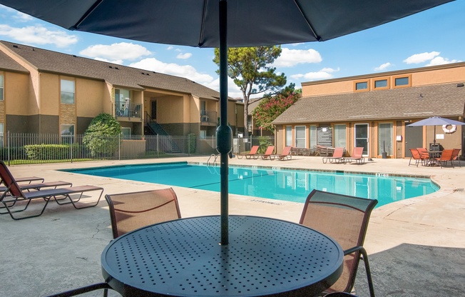 Pool Area at Stone Canyon Apartments in Shreveport, LA