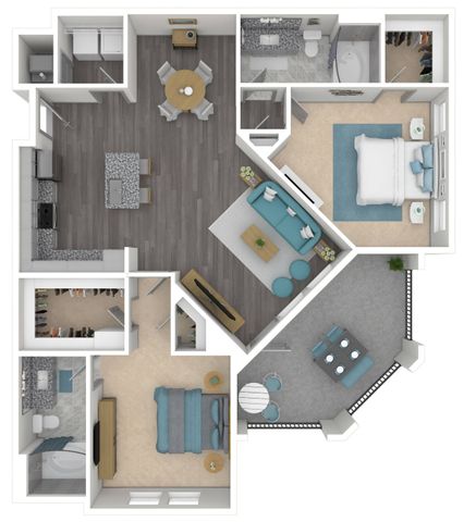 2 beds, 2 baths, 1,186 sqft, $1,983