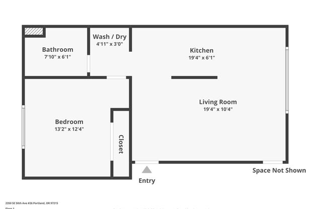 1 bed, 1 bath, $1,695, Unit 26