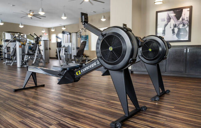 the gym at the monarch apartments