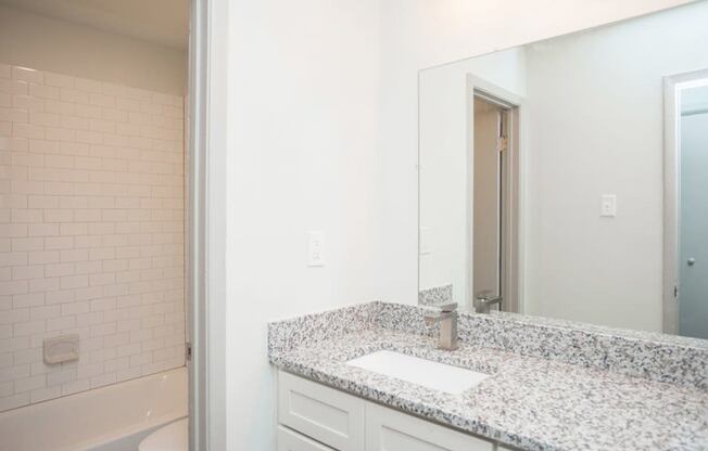 Bathroom with vanity at Gardens at Camp Creek, Atlanta, GA