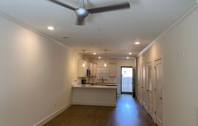 Beautiful Gated Community in Heart of Midtown. 2-Story Unit Features 2bds/2.5bths with 2 Gated Parking Spaces! Pets are allowed with fees.
