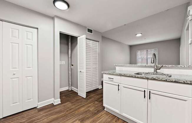 Upgraded kitchen at Crogman School Lofts, Atlanta GA 30315