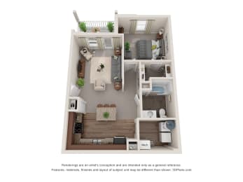 1 bed, 1 bath, 767 sqft, $1,772
