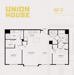 2 beds, 2 baths, 1,121 sqft, $3,248