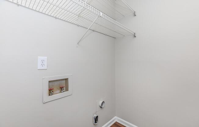 WASHER AND DRYER CONNECTIONS